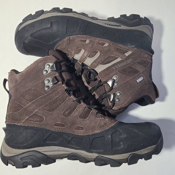 Merrell Moab Polar Espresso Waterproof Hiking/Snow Boots Men's Size 9.5 - Picture 4 of 8